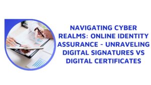 Navigating Cyber Realms: Online Identity Assurance - Unraveling Digital Signatures vs Digital Certificates